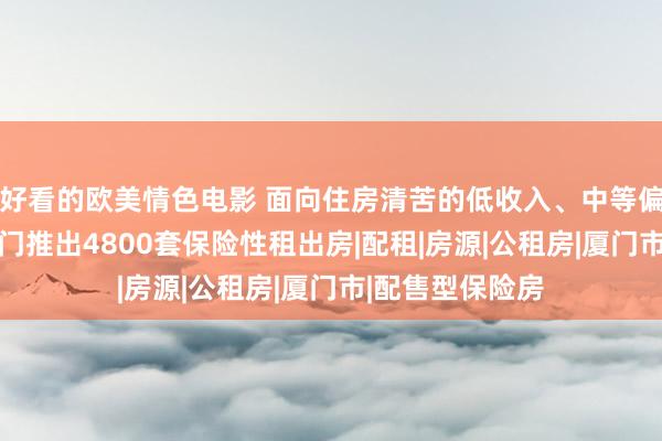 好看的欧美情色电影 面向住房清苦的低收入、中等偏下收入家庭 厦门推出4800套保险性租出房|配租|房源|公租房|厦门市|配售型保险房